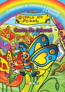 Colorează și creează o poveste cu fluturi!