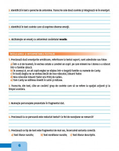 Limba şi literatura română pentru clasa a VI-a - aplicaţii, recapitulări şi teste de evaluare - Img 3