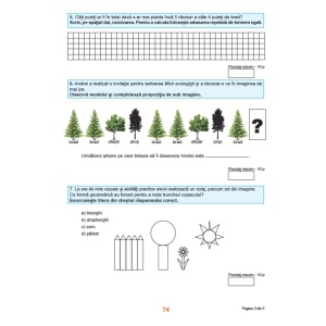 Teste de evaluare națională, Clasa a II-a - Exerciții în Limba Română, Matematică și explorarea mediului - Img 3