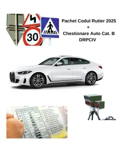 Chestionare Auto Cat. B + Codul Rutier 2025