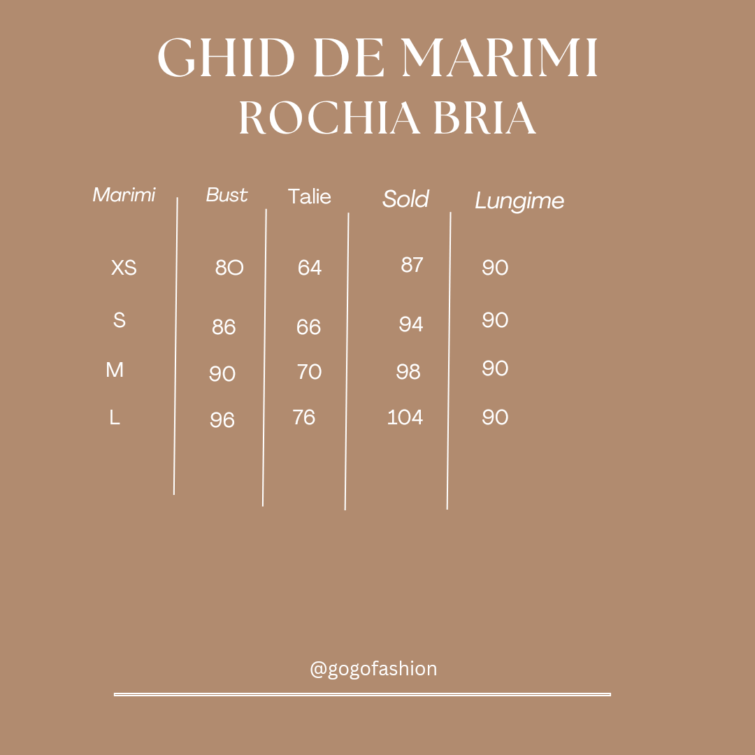 Tabel rochie eleganta Bria