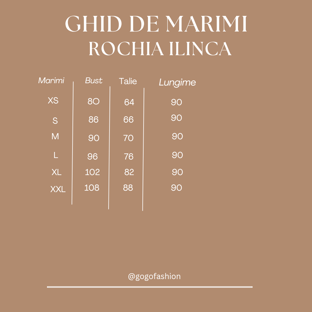 Tabel rochie eleganta Ilinca