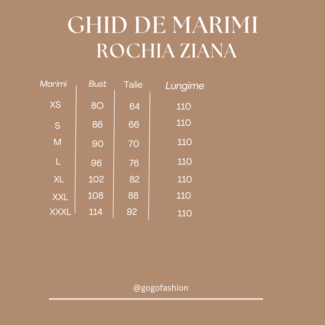 Tabel rochie eleganta Ziana