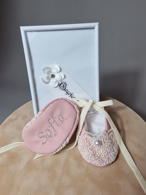 Botosei botez personalizati roz