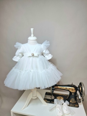 Rochie botez roz