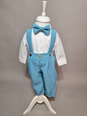 Costum botez cu aripi de inger