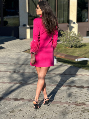Rochie cu pene Anisia