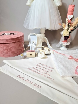 Trusou botez alb