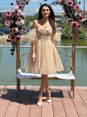 Rochie elegantă din tulle si dantela - Dalia
