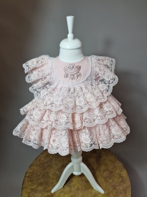 Rochie botez roz