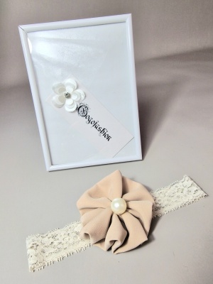 Bentița botez model floare, Rania