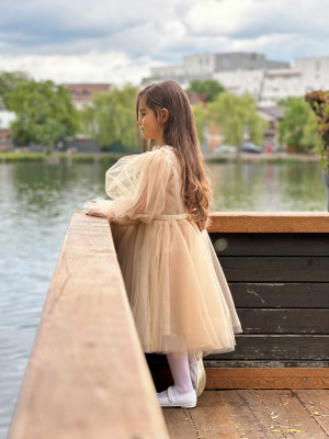 Rochita fetita  bej ILINCA GIRL 6