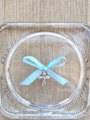 Cruciulite de botez blue