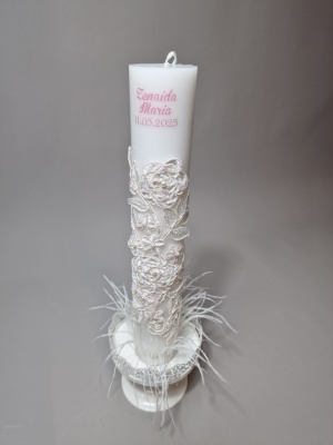Lumanare botez personalizata