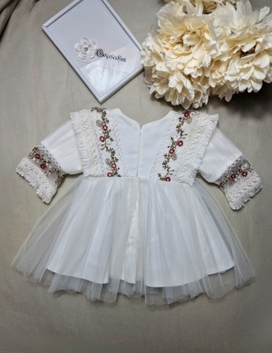 Rochie botez albă