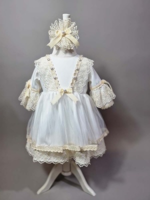 Rochie botez ivory