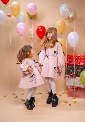 Rochiță fetițe Amelia – Bumbac, fustă bufantă, eleganță premium