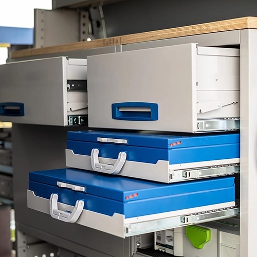 Sertare modulare pentru mobilier autoutilitara service cu glisiere metalice