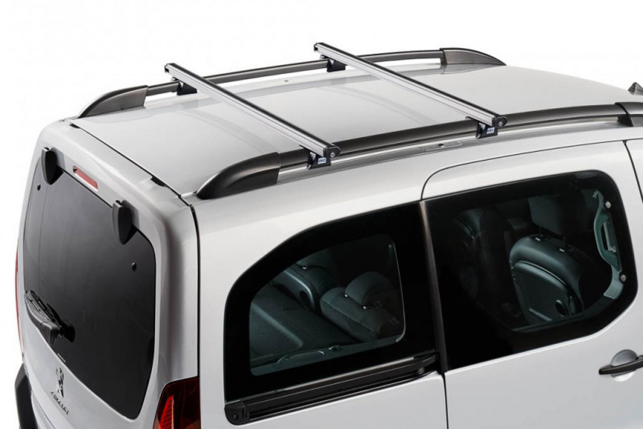 Barres De Toit Transversales En Aluminium Noir Pour Renault Kangoo 2 2008-2024 - Lot De 2, Ultra Robuste Et Aérodynamique