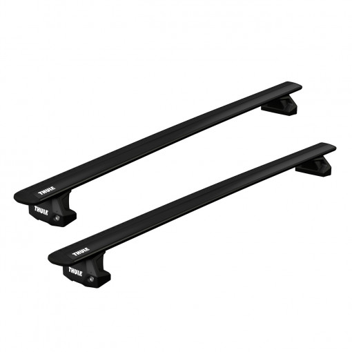 Bare transversale Thule Evo Fixpoint Wingbar Evo Black pentru VOLKSWAGEN Caddy Life 5 usi MPV, model 2004 - 2015 ,Sistem cu prindere in puncte fixe