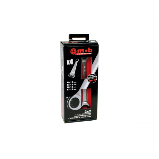Set 4 chei cu dublu clichet 2×2 in DISPLAYBOX