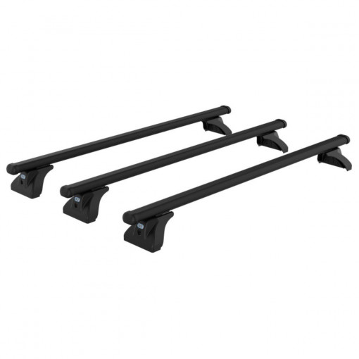 Sistem de 3 bare transversale otel CRUZ 923-064 Cargo Xpro SF3-130 pentru Vauxhall Movano L3H2 (III) (2010-->) cu puncte fixe