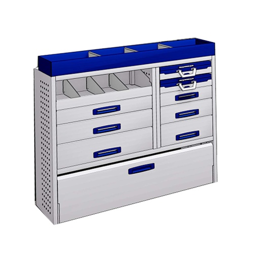 Sistem mobilier modular Provan MVNS-2003-1 pentru VOLKSWAGEN Transporter 2003, ampatament L2 (3400 mm), inaltime H1 (1990 mm)