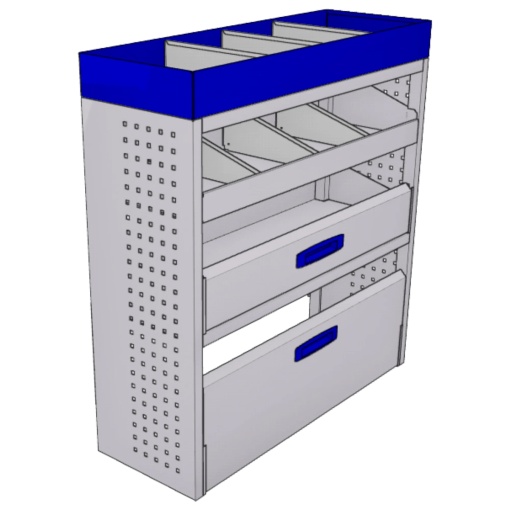 Sistem mobilier modular pe partea dreapta Provan 57-1-116-00 pentru RENAULT Trafic 2014, ampatament L1 (3098 mm), inaltime H2 (2493 mm)
