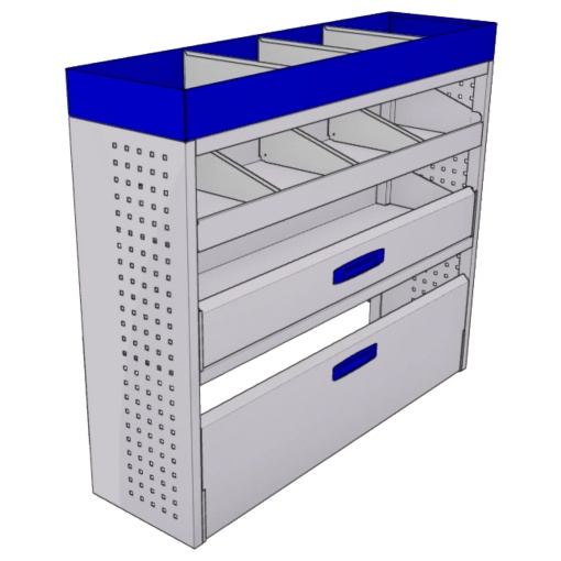 Sistem mobilier modular pe partea dreapta Provan 57-1-121-00 pentru VOLKSWAGEN Transporter 2003, ampatament L2 (3400 mm), inaltime H2 (2477 mm)