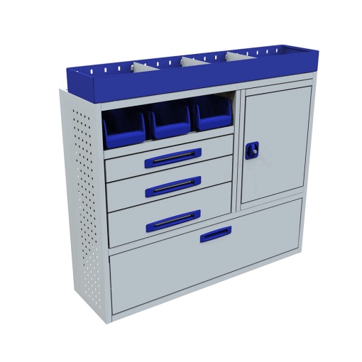 Sistem mobilier modular Provan VCPL-125-016-1 pentru PEUGEOT Bipper 2008-2017, ampatament L1 (2513 mm), inaltime H1 (1721 mm)