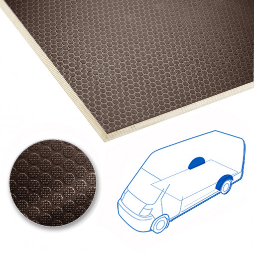 Acoperitoare roata KoskiCrown maro inchis de 12mm pentru OPEL Combo L1-L2 model 2011 - 2017, cu tractiune fata