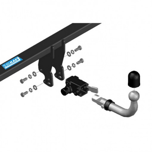 Carlig de remorcare detasabil automat pe orizontala, marca Auto-Hak, pentru SUBARU LEGACY OUTBACK, Estate (Combi), an fabricatie 11.1998 - 2004