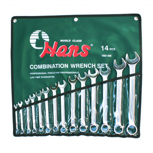 HANS set chei combinate 14buc. 5 / 16"-1 1/4" 16614A