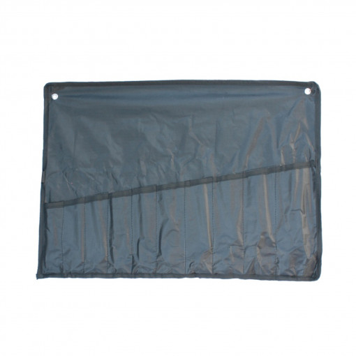 Husa textila pt setul de chei combinate 12 buc neagra