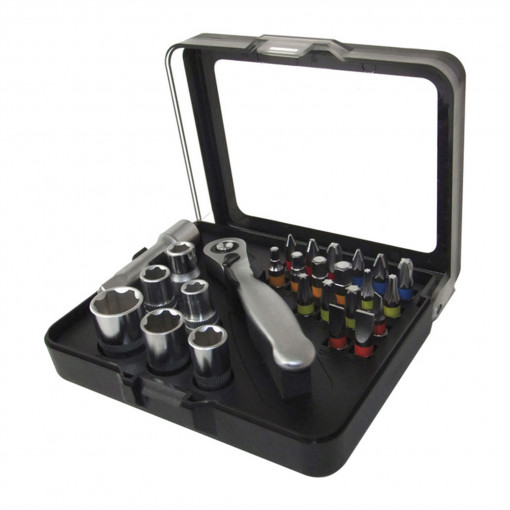 Set de chei tubulare si biti Z-TOOLS 26 buc Premium