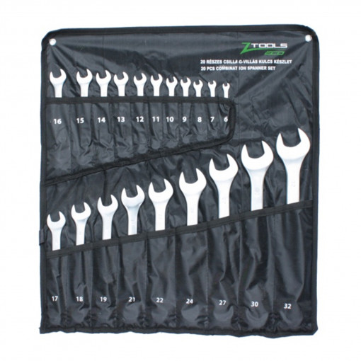 Set de chei combinate Z-TOOLS 20buc corp eliptic 6-32mm