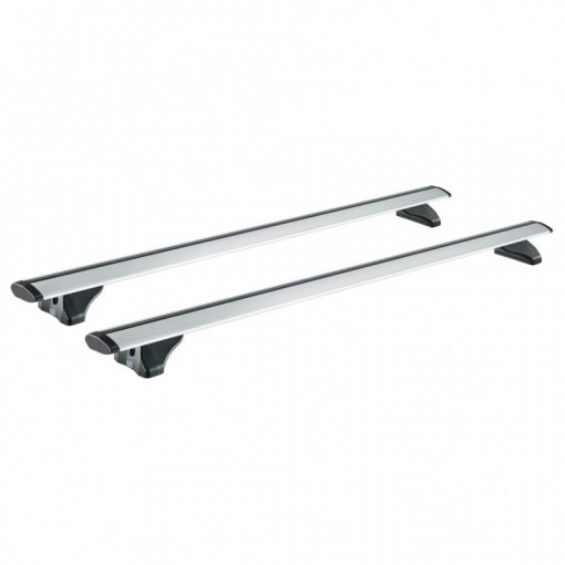 Sistem de 2 bare transversale aluminiu CRUZ 925-705 Airo FIX 128 pentru Citroen Berlingo Multispace M (III - railing) (2018-->) cu bare longitudinale