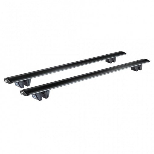 Sistem de 2 bare transversale aluminiu CRUZ 925-793 Airo Dark R118 pentru Renault Express L1H1 (2021-->) cu bare longitudinale