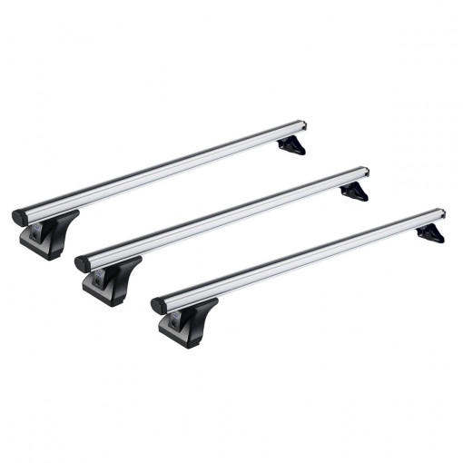 Sistem de 3 bare transversale aluminiu CRUZ 924-096 Alu Cargo AF pentru Volkswagen Caravelle T4 (standard roof) (1991-->2003) cu plafon normal