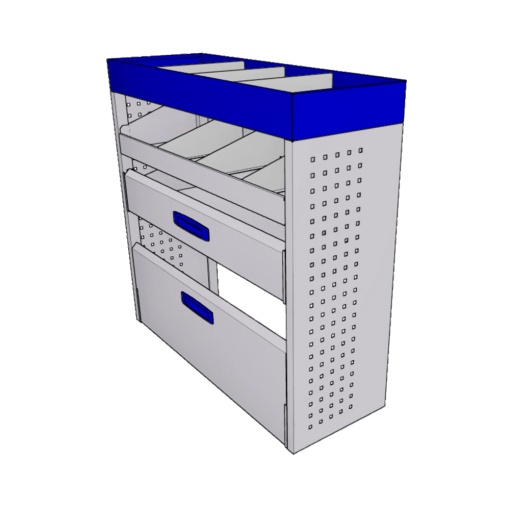 Sistem mobilier modular pe partea dreapta Provan 57-1-103-00 pentru RENAULT Express 2021, ampatament L1 (2812 mm), inaltime H1 (1811 mm)