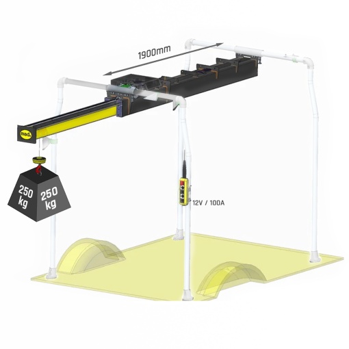 12V EasyLoad 250-1S (250kg / L:1900mm)