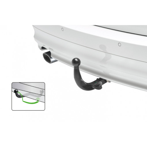 Carlig de remorcare Retractabil, marca Brink, pentru Audi A6 (4F2, C6) Sedan (Berlina), an fabricatie 01.04.2004-01.08.2011