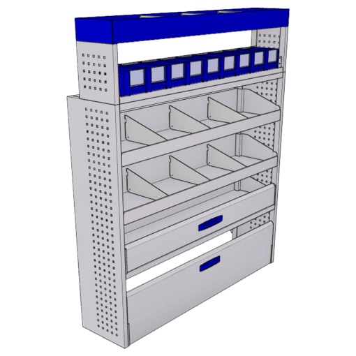 Sistem mobilier modular pe partea dreapta Provan 57-1-138-00 pentru VOLKSWAGEN Crafter 2017, ampatament L3 (3640 mm), inaltime H3 (2590 mm)