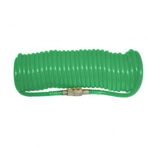 Furtun spiralat poliuretan Z-TOOLS 8 / 12mmx10m verde Eco