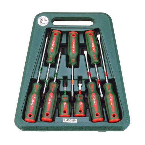 HANS set surubelnite SL+PH+PZ 9buc. 06400-9M suport de plastic