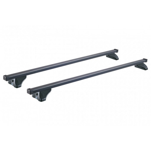 Sistem de 2 bare transversale otel CRUZ 921-385 Oplus S-FIX 130 pentru Citroen Berlingo Multispace XL (III - railing) (2018-->) cu bare longitudinale