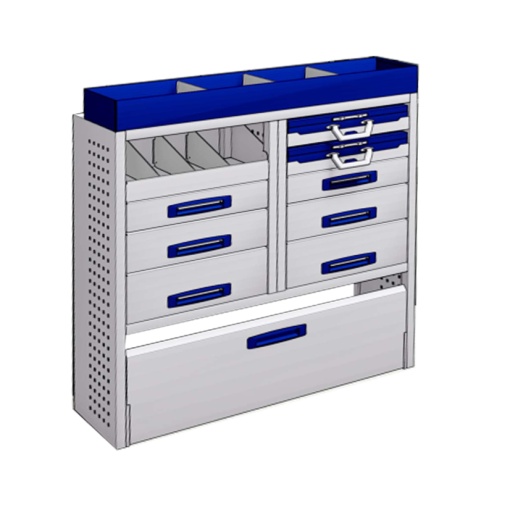 Sistem mobilier modular Provan MVNS-1003-1 pentru RENAULT Trafic 2014, ampatament L1 (3098 mm), inaltime H2 (2493 mm)