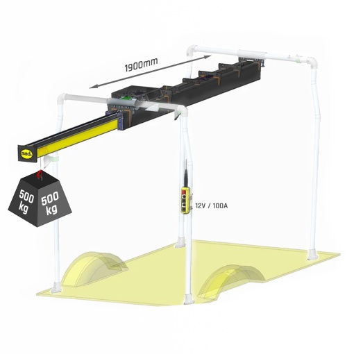 12V EasyLoad 500-1S (500kg / L:1900mm)