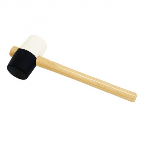 Ciocan de cauciuc 500g negru-alb