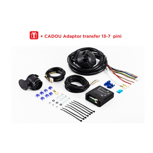 Kit electric universal 13 pini, producator ARAGON + CADOU adaptor transfer 13-7 pini